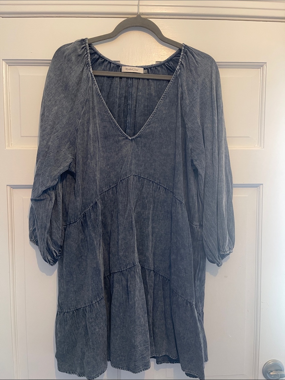 Mustard Seed Washed Denim Blue Tunic